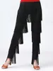 Women's Pants 2024 Sexy In Women Fringed Trousers Multi-layer Solid Color Dance Tassels Party Female Clothes Plus Size