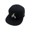 Ball Caps Flame haft czarny snapback kapelusz wiosna mężczyźni kobiety Hip Hop dla dorosłych na świeżym powietrzu Casual Sun Cap