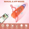 Mini vibratore a proiettile senza fili Bluetooth femminile telecomando APP controllo vibratore amore vaginale uovo giocattolo del sesso per donne coppia adulta 240130