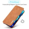 Caseist Luxury Pu Leather Wallet Magnetic Flip Credit Card Slot Pocket Stand Holder Mobiltelefon Case Cover för iPhone 15 14 13 12 11 Pro Max Plus XS XR 8 7 6 Samsung