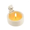 Titulares de velas gatinho titular bonito grelhado ornamentos decorativos presentes aniversário desktop f3w8