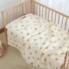 Winter Quilt for Baby Crib Soft Infant Bedding Muslin Comforter Thick Blanket Kindergarten Children Bed Quilts 110X130cm 240127