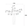 Hair Clips U-shaped Hairpin Metal Barrette Clip Simulated Pearl Bridal Tiara Wedding Accessories Marrige Hairstyle Design Tool Jewelry
