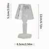 Night Lights Girls Crystal Light Bedroom Bedside Ambient Transparent Warm LED Mini Acrylic Small Table Lamp