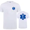 EMT Emergency Ambulance tryckt t-shirt Män kvinnor mode sommar streetwear o-hals t-shirt casual bomull kort ärm tshirt 240129