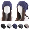 Berets mulheres gorros de algodão slouchy headscarf homens quimio boné câncer chapéu bonnet cabeça capa perda de cabelo headwear crânios unisex headwrap