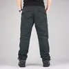 Men's Pants Winter Fleece Casual Warm Thick Baggy Cotton Outwear Double Layer Trousers Waterproof Army Military Tactical