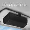 Car Visor Sunglasses Case Clip Hanger Magnetic Fastener Sunglasses Holder PU Leather Storage Box Eyeglasses Holder Car Supplies 240118