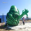 Halloween Decorative Inflatable Bouncers Half-length Zombie 4.5m(15ft) Cartoon Character Model Blow Up Green Monster Balloon For Yard And