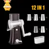 12 w 1 Warzywa do noża do warzyw marchewka ziemniaka Peeler Slicer Warzywa Manualna akcesoria kuchenne przybory 240130