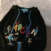 Unika kreativa plysch tjocka hoodies tröja lösa casual student toppar goth överdimensionerad hoodie kawaii y2k vinterkläder kvinnor 240126