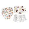 3 pièces, pantalons d'entraînement pour bébé, 6 couches, couches en tissu pour bébé, couches en coton lavables et réutilisables, taille élastique, 818KG, 240119