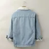 Vestes Femmes Femmes Chaud Vintage Bouton Down Distressed Denim Jean Veste Manteau Poche Light Météo Hiver Streetwear Tops