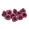 Flores decorativas 50pcs cabeça de flor artificial nupcial leve mini casa reutilizável portátil decoração de casamento diy festa floral falsa rosa