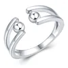 Wedding Rings Ins Open Spinner Bead Ring Pendant Anxiety Relief Party Gift For Women