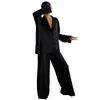 Women's Sleepwear Ladies Pajama Set Lady Loose Shirt Trousers Stylish Homewear Lapel Wide Leg Pants Soft For Spring