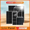 Wholesale Solar 100W-1500W 18V High-power Rigid Panel Used Photovoltaic Generation for RV Ship Home Power System