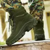 Botas militares de combate para hombres, botas tácticas antideslizantes para exteriores, zapatos de caza para senderismo, tobillo, zapatos militares de combate de fuerza especial para el desierto 240126