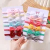 Haar Zubehör 5/6Pcs Mädchen Einfarbig Bowknot Stirnband Für Baby Kinder Grograin Band Kopfbedeckungen Bands Infant Großhandel