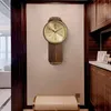 Wall Clocks Chinese Style Clock Living Room Light Luxury Solid Wood Fashion Creative Wind Mute Calendar