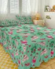 Bed Skirt Delicious Strawberry Cake Green Elastic Fitted Bedspread With Pillowcases Mattress Cover Bedding Set Sheet