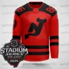 Maglia da hockey New Jersey Jack Hughes Devil 2024 Stadium Series Nico Hischier Dougie Hamilton Luke Hughes Dawson Mercer Ondrej Palat Jesper Bratt Luke Hughes Toffoli