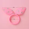 Hair Accessories 10 Pcs Ears Bows Elastic Bands For Children Baby Girls Rubber Headband Set Scrunchies Kids Cute 2024