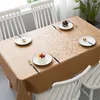 Toalha de mesa de plástico retangular pvc à prova d'água capa antiincrustante para mesa de jantar ao ar livre 240123