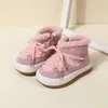 GT-CECD outono/inverno botas de bebê quente sola de borracha de pelúcia da criança crianças tênis sapatos infantis moda meninos meninas botas 240131