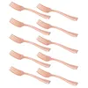 Dinnerware Sets 24 Pcs Dining Fork Disposable Cutlery Forks Wedding Silverware Fruit Picks Party