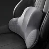 Almofada de apoio lombar para carro, encosto do assento do motorista, cor sólida, conforto, encosto de cabeça