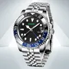 Luxury zegarki męskie Modne styl wodoodporne Lumous wysokiej jakości Wygodne gumki biznesowe zegarek mechaniczny dla mężczyzn szafirowych zegarków szklanych