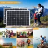 400W8000WORTABLE Power Bank, 12V Panel Kit Controller Solar Play for Home/Camping/RV/Car Fast Battery Charger