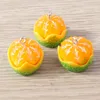Ciondoli 10 pezzi simpatici pendenti arancioni con frutta in resina 3D per orecchini pendenti collane braccialetti fatti a mano fai da te accessori per la creazione di gioielli
