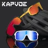 Kapvoe Pochromic 자전거 안경 UV400 남성 여성 야외 스포츠 달리기 안경 MTB 도로 자전거 선글라스 자전거 고글 240130