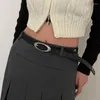 Ceintures Vintage Ceinture Lune Étoile Punk Croissant Décoration Couple Y2k Boucle Métal Gothique Hommes Femmes PU Ceinture En Cuir Jeans Pantalon