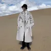 Trench stile giapponese Moda uomo Cappotto allentato Uomo Casual Solido Cappotto lungo Giacca a vento Maschile Autunno Trench Homme 240122