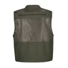 Lossen Heren Vest Tactische Zwemvliezen Gear Jas Zomer Pographer Vest Tool Veel Pocket Mesh Werk Mouwloze Jas Mannelijke 240202