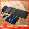 Foldable usb 5v solar panels battery 7W power bank For lights cells phone iphone xiaomi samsung 3in1 Charging Cable kit camping