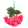 Flores decorativas artificial hortênsia flor rosa falso seda realista falso toque real planta arranjos florais casamento