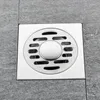 Inserto in acciaio inossidabile Griglie per rifiuti a pavimento quadrate Scarichi per bagno Lavello della cucina Filtro Doccia Drenaggio rapido Resistente agli odori 240118