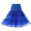 Skirts Spring Summer Midi Tulle Skirt Women High Waist Knee-Length A-line Female Candy Color Mesh Winter Party Clothes Lady