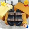 Men Summer Slides Rubber Designer Sandals Beach Slide Fashion Scuffs Slippers Indoor Buckle Shoes