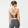 LU Align Sports Net Red Women Bra Stitching Thin Beautyk Fitness Underwear Vest Lemon LL Jogger LU-08 2024