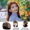 Berets Turban Chapéu Nobre Ruffled Crinkle Hijab Delicado Mulheres Lenço Estilo Cabelo Laços Elásticos