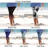 Spodnie damskie damskie spodni plaża oddychająca Capri Casual Dripstring Fitness High talia Wzory legginsy