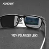 Echte vrouwen gepolariseerde zonnebril vierkant frame UV400 zonnebril 31 kleuren gespiegelde lens outdoor sportbril fietsen feest KDEAM 240125