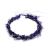 Grampos de cabelo 652F Elegante Lavanda Floral Banda Mulheres Casamento Simulado Flor Headband