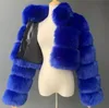 럭셔리 밍크 쇼트 코트 여성 겨울 최고 패션 가짜 모피 코트 우아한 두꺼운 따뜻한 겉옷 가짜 모피 여자 지퍼 가피 재킷 240125