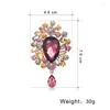 Brooches Luxury European And American Sparkling Crystal Brooch Fashion Fur Coat Creative Pendant